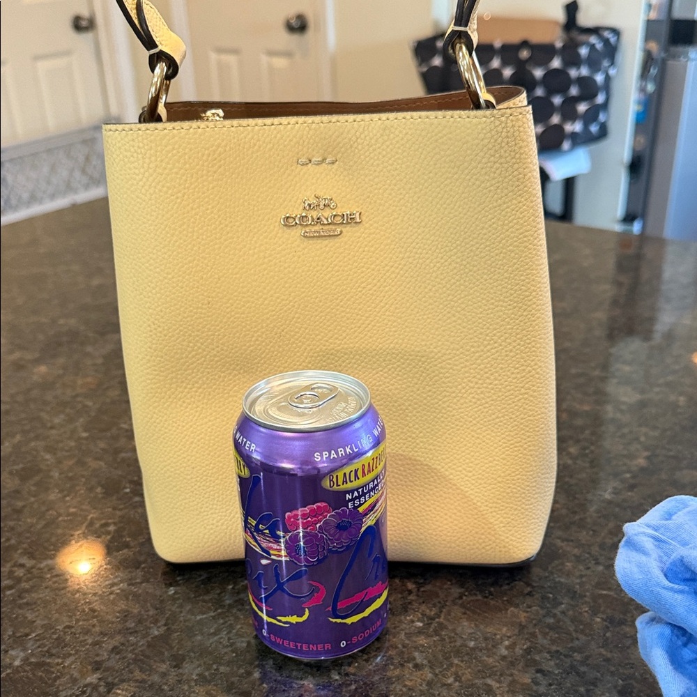 Coach Yellow Leather Mini City Tote Bag - Picture 5 of 8